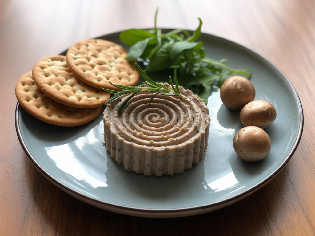 Gourmet Mushroom Pâté in a Modern Kitchen