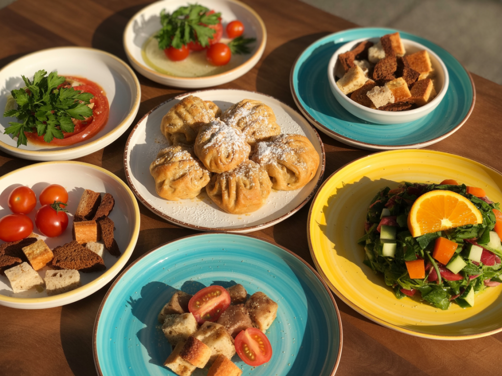 Vibrant Vegan Menu Display